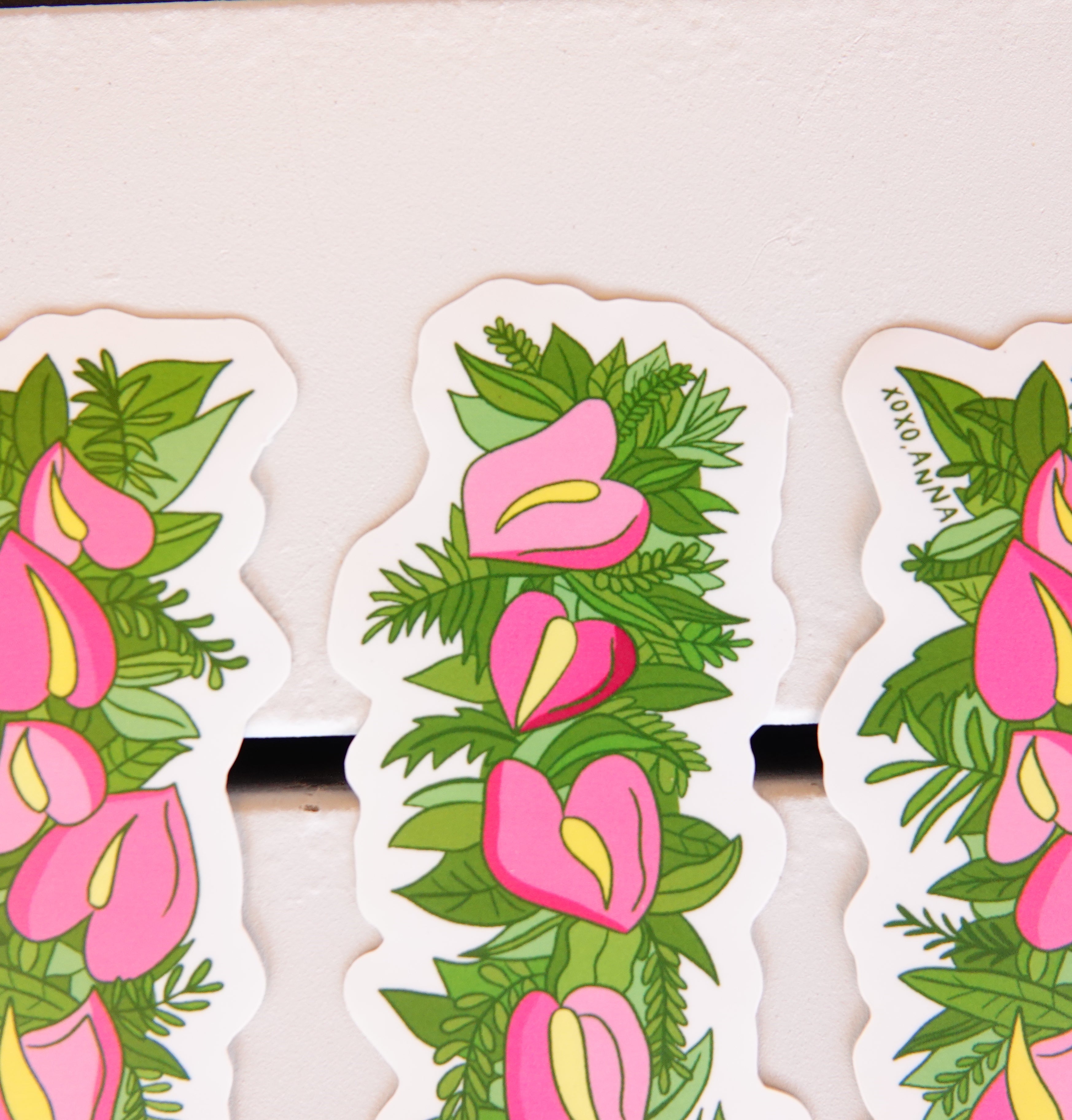 Anthurium Lei Po'o Sticker