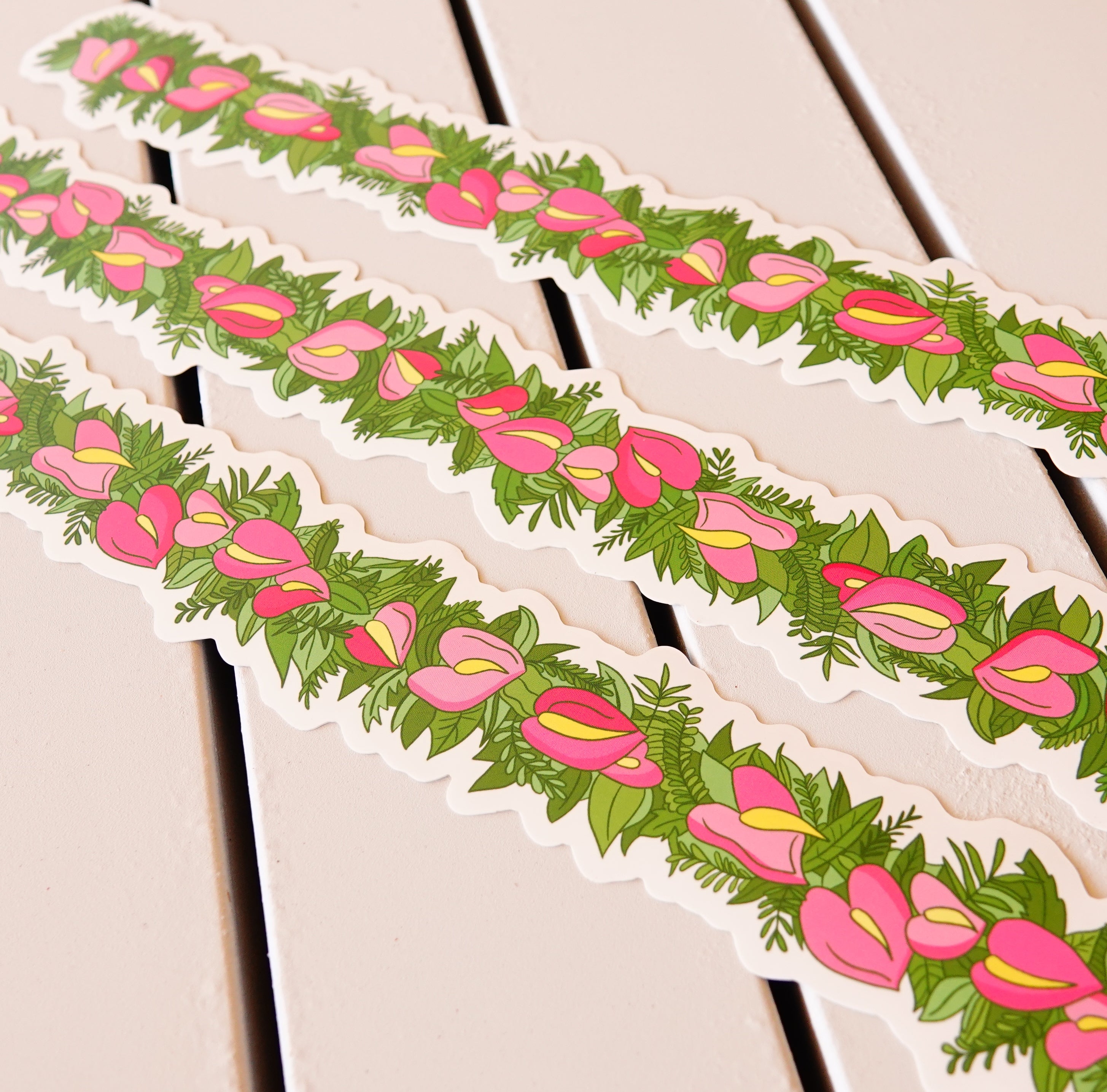 Anthurium Lei Po'o Sticker